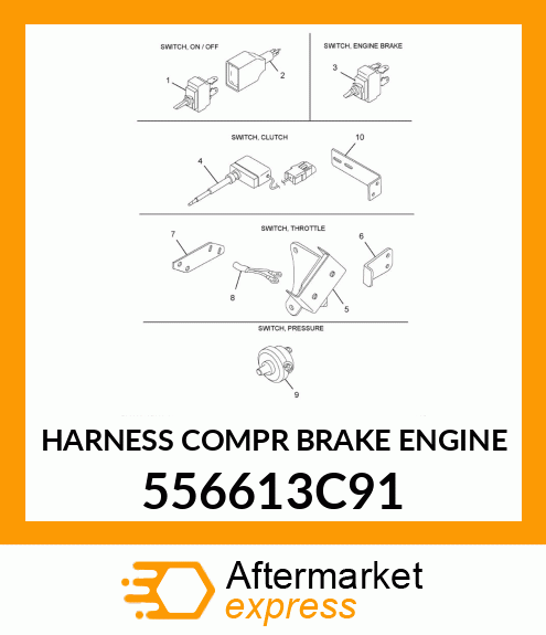 HARNESS COMPR BRAKE ENGINE 556613C91