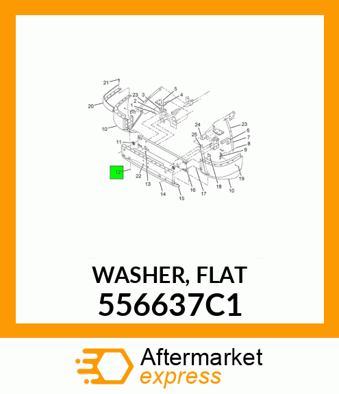 WASHER, FLAT 556637C1