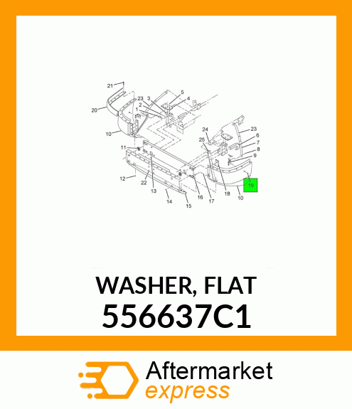 WASHER, FLAT 556637C1