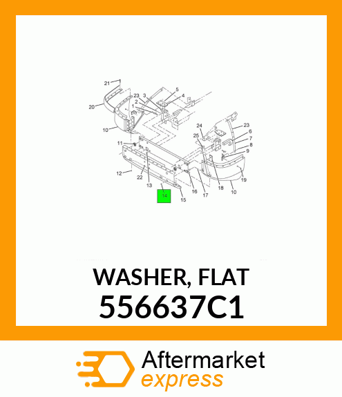 WASHER, FLAT 556637C1