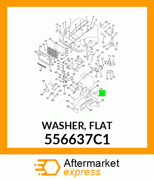 WASHER, FLAT 556637C1