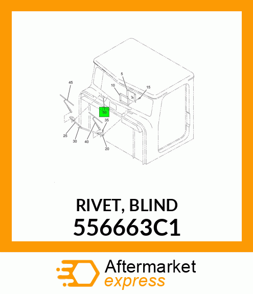 RIVET, BLIND 556663C1