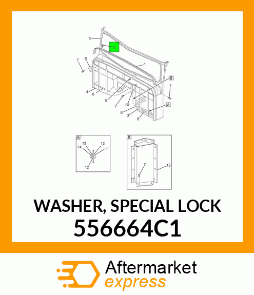 WASHER, SPECIAL LOCK 556664C1