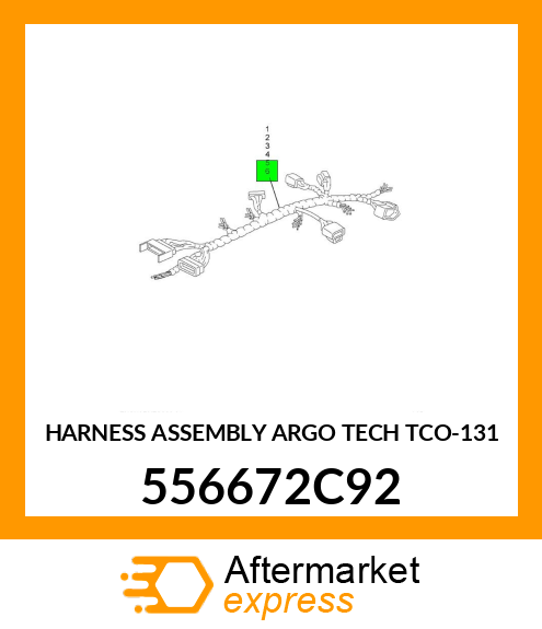 HARNESS ASSEMBLY ARGO TECH TCO-131 556672C92