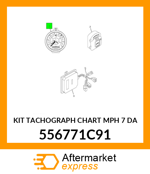 KIT TACHOGRAPH CHART MPH 7 DA 556771C91