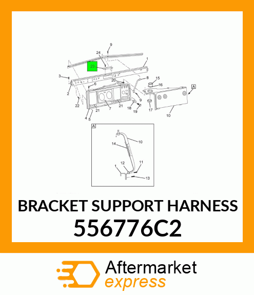 BRACKET SUPPORT HARNESS 556776C2