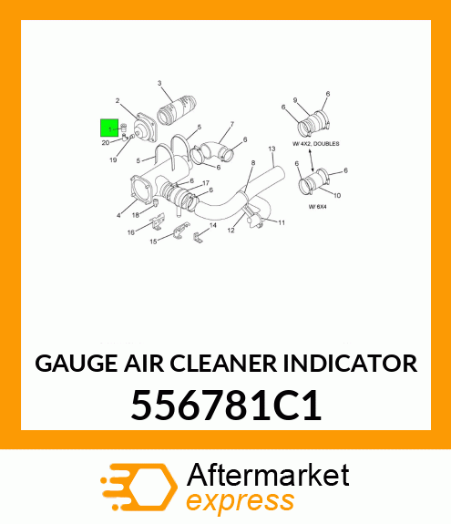 GAUGE AIR CLEANER INDICATOR 556781C1