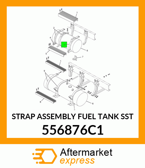 STRAP ASSEMBLY FUEL TANK SST 556876C1