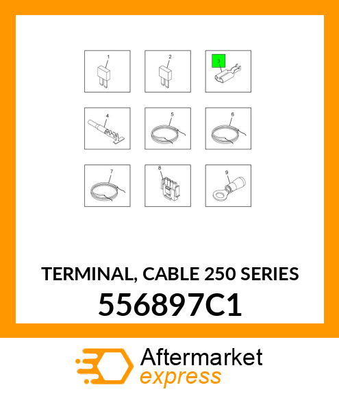 TERMINAL, CABLE 250 SERIES 556897C1