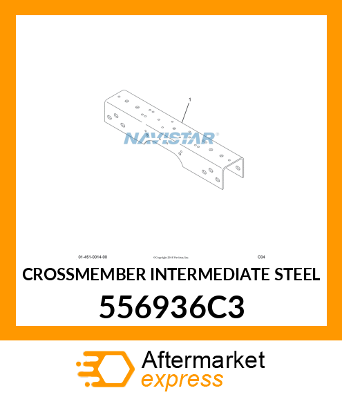 CROSSMEMBER INTERMEDIATE STEEL 556936C3