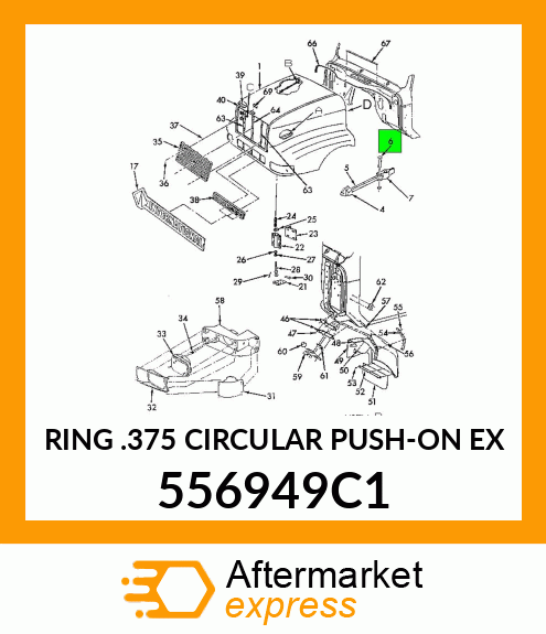 RING .375 CIRCULAR PUSH-ON EX 556949C1