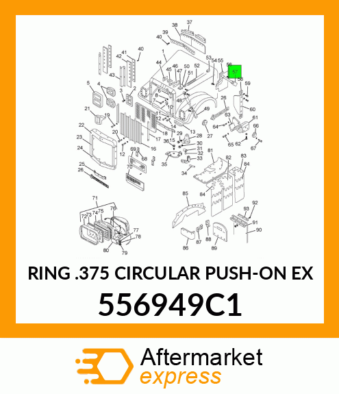 RING .375 CIRCULAR PUSH-ON EX 556949C1