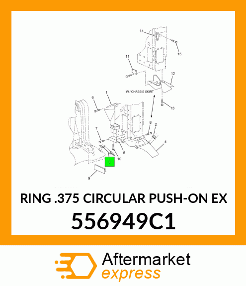 RING .375 CIRCULAR PUSH-ON EX 556949C1