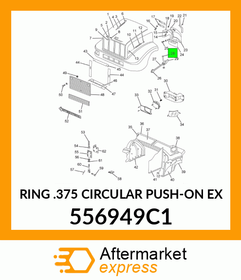 RING .375 CIRCULAR PUSH-ON EX 556949C1