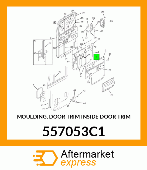 MOULDING, DOOR TRIM INSIDE DOOR TRIM 557053C1