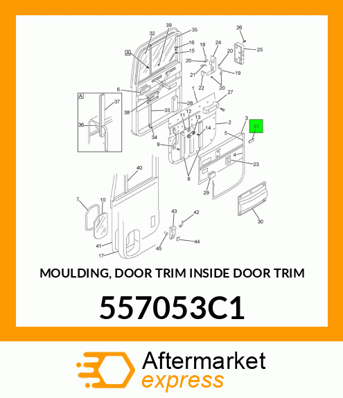 MOULDING, DOOR TRIM INSIDE DOOR TRIM 557053C1