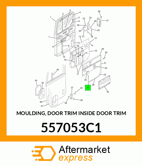 MOULDING, DOOR TRIM INSIDE DOOR TRIM 557053C1