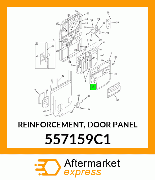 REINFORCEMENT, DOOR PANEL 557159C1