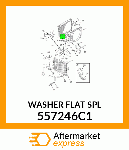 WASHER FLAT SPL 557246C1