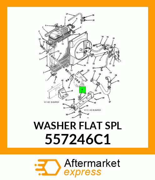 WASHER FLAT SPL 557246C1