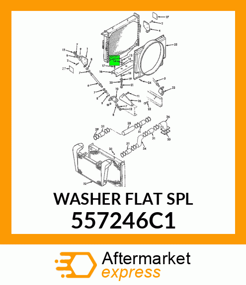 WASHER FLAT SPL 557246C1