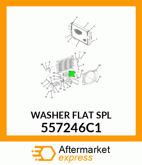 WASHER FLAT SPL 557246C1