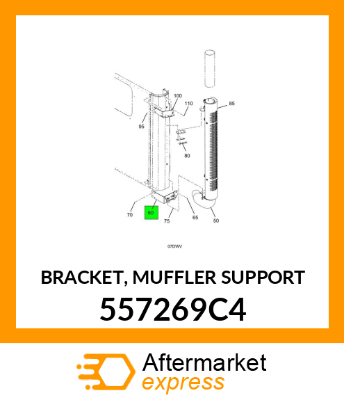 BRACKET, MUFFLER SUPPORT 557269C4