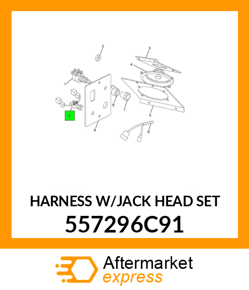 HARNESS W/JACK HEAD SET 557296C91