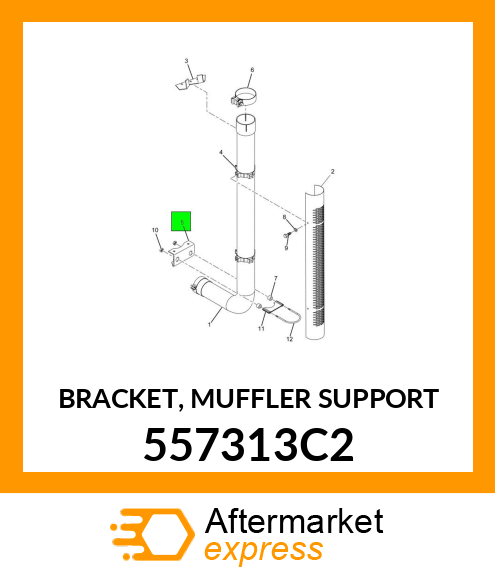 BRACKET, MUFFLER SUPPORT 557313C2