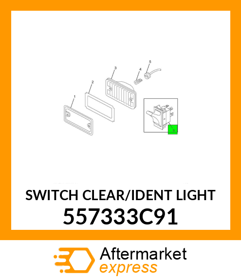 SWITCH CLEAR/IDENT LIGHT 557333C91