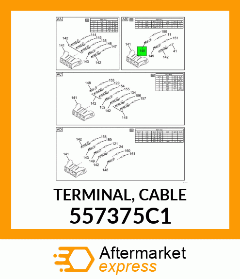 TERMINAL, CABLE 557375C1