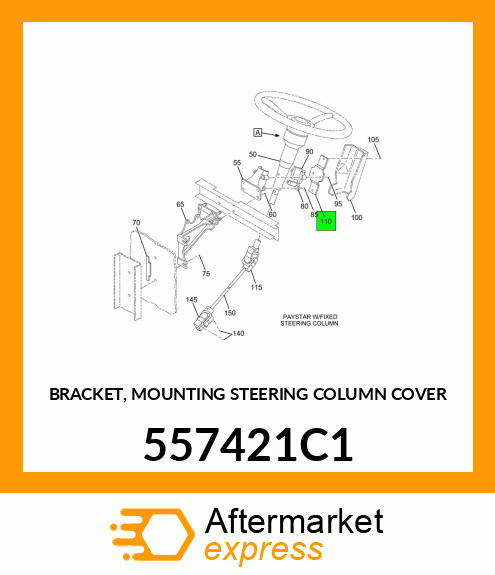 BRACKET, MOUNTING STEERING COLUMN COVER 557421C1