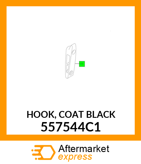 HOOK, COAT BLACK 557544C1