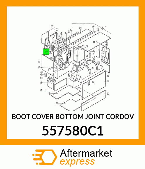 BOOT COVER BOTTOM JOINT CORDOV 557580C1