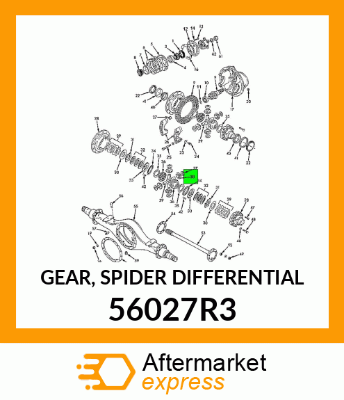 GEAR, SPIDER DIFFERENTIAL 56027R3