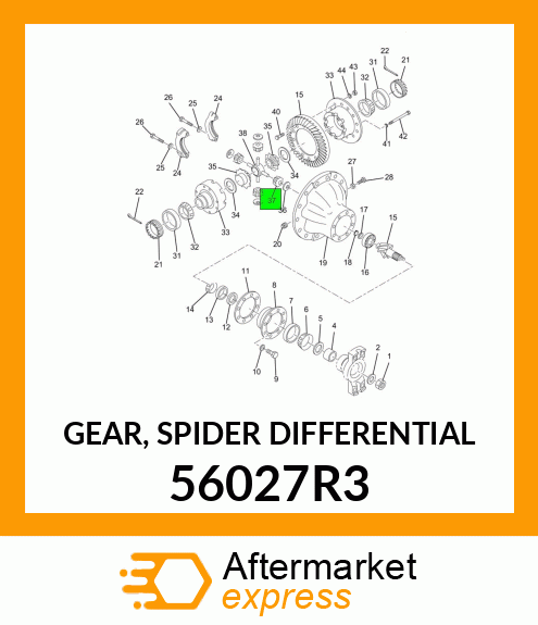 GEAR, SPIDER DIFFERENTIAL 56027R3