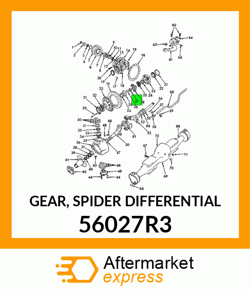 GEAR, SPIDER DIFFERENTIAL 56027R3