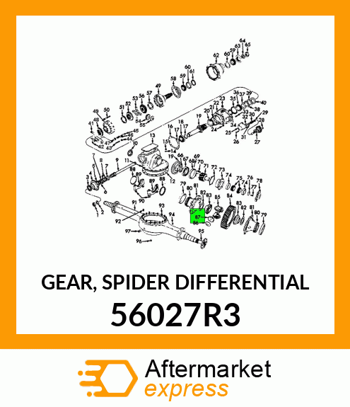 GEAR, SPIDER DIFFERENTIAL 56027R3