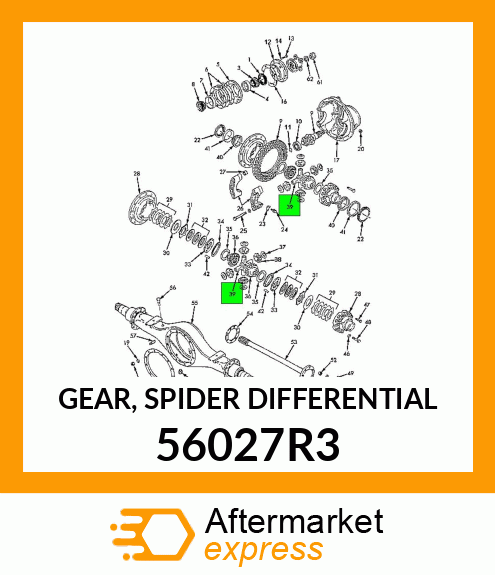 GEAR, SPIDER DIFFERENTIAL 56027R3