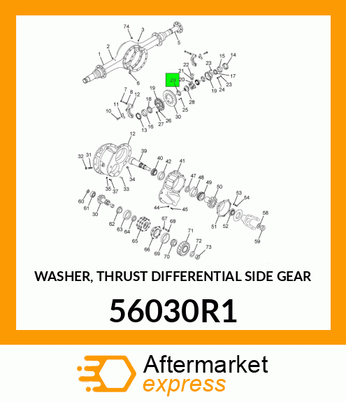 WASHER, THRUST DIFFERENTIAL SIDE GEAR 56030R1