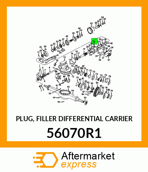 PLUG, FILLER DIFFERENTIAL CARRIER 56070R1