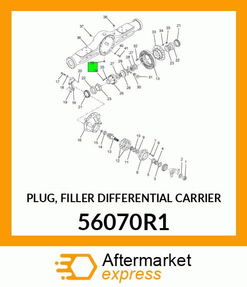 PLUG, FILLER DIFFERENTIAL CARRIER 56070R1