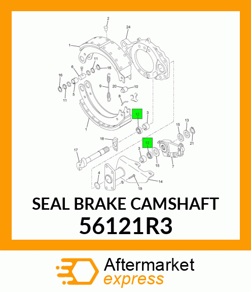 SEAL BRAKE CAMSHAFT 56121R3