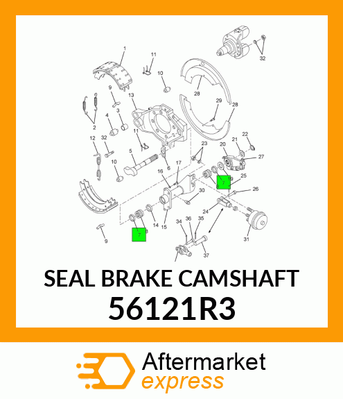 SEAL BRAKE CAMSHAFT 56121R3