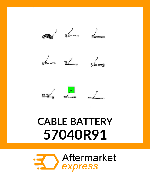 CABLE BATTERY 57040R91