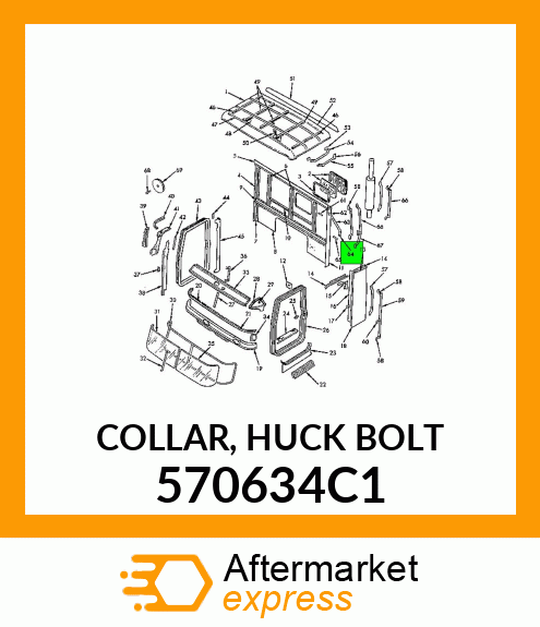 COLLAR, HUCK BOLT 570634C1