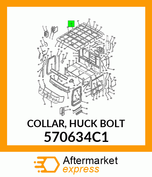 COLLAR, HUCK BOLT 570634C1