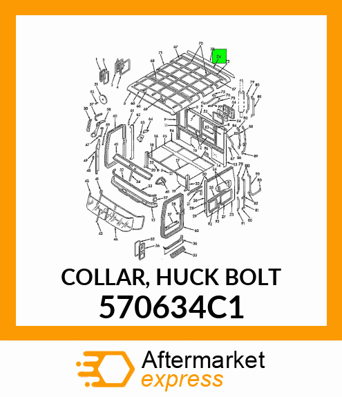 COLLAR, HUCK BOLT 570634C1