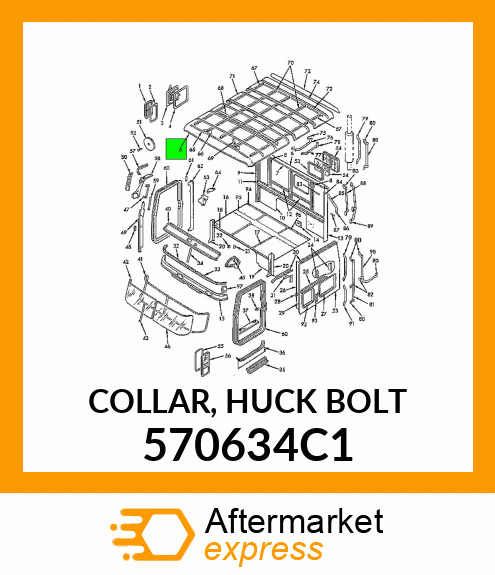 COLLAR, HUCK BOLT 570634C1