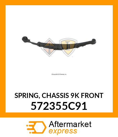 SPRING, CHASSIS 9K FRONT 572355C91